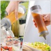 Kichvoe 4 Unidades de Botellas de Condimento Exprimibles con Tapa