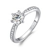 JewelryPalace Classic 1ct 1.5ct 2ct 3ct Round Cut Moissanite Solitaire