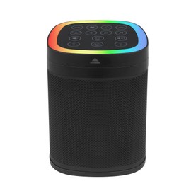 3-in-1 Bluetooth Speaker, 70 Soothing Sounds Sleep Machine, Type-C USB Rechargeable RGB Table Lamp,30-Hour Playtime, Wireless Sound Machine for Home/Party/Outdoor/Beach/Baby/Adults. (Black)