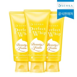 SNP 센카 퍼펙트 휩 비타민C 포어리스 글로우 100g 3개 Shisei Perfect Whip Vitamin C Toning Liquid Glow 100g 3pcs