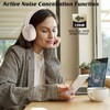 Active Noise Cancelling Headphones, Bluetooth 5.3 Version, Wireless Headsets, 55H
