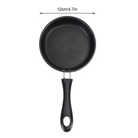 Nonstick Frying Pan, Professional Prevents Stick Proof Light Smoke Stainless Steel Omelet Egg Skillet Pans Fit for Home Kitchen Restaurant Induction (12CM)