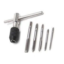 BRIIKPP Twist Tap Set of 6 - M3-M8 Adjustable for Hand Tapping Work