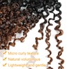 Aksice 18 Inch 8 Packs Yanky Twist Crochet Hair for