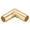 sourcing map 16mm Barb Brass Hose Fitting 90 Degree Elbow