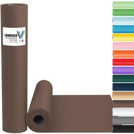 Fathers Day Wrapping Paper, Chocolate Brown Wrapping Paper 17.5"×963" (80/1/4FT), Art Craft Paper, Kraft Paper Roll for Men Boys, Gift Wrapping Bouquet Flower Paper, Bulletin Board Paper 80GSM 55LB