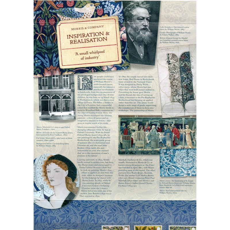 2011 Morris & Co Stamps in Presentation Pack PP431 (printed