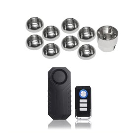 8 x M8 Tentbox Roof Tent Anti-Theft Security Nut Set + Security Alarm 113db SECURITY BUNDLE