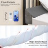 Vekkia New Bed Wedge Pillow for Headboard Gap/Headboard Pillow/Mattress Gap