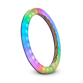 DS18 NXL-DLRING6 6.5” Marine LED Acrylic Spacer Ring – Waterproof Digital Light Ring for NXL & CF Series Speakers – Fits Most 6.5" Marine Speakers – Bluetooth App Control Compatible