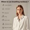 Cross Breathing Necklace for Anxiety Stress Relief, Quit Smoking Tools