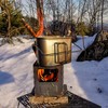 Boundless Voyage Outdoor Titanium Folding Wood Stove With Pot Bracket