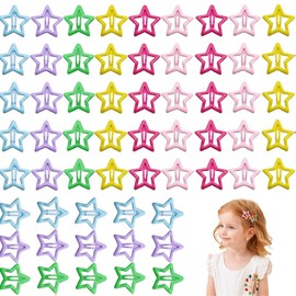 Taoluwin Hair Clips, 60PCS Star Hair Accessories, for Thick Hair,Non-Slip Metal Snap Clips and Barrettes for Women and Girls, for Thin Hair, for Women Girls Holiday Gifts
