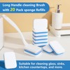 Magic Sponge Eraser Brush, 20 Replacement Pads with Handle