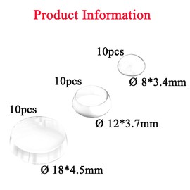 HotKrump Trstopper Wand Transparent Selbstklebend,Trstopper Wand Selbstklebend,Trklinkenpuffer Boden 30 Stck hochwertige,rgriff Schutz - Wandschutz Trpuffer & Trgriff Puffer