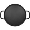 GGC Cast Iron Pizza Pan for Baking, 14" Round Griddle