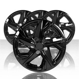 Set of 4 16" 5 Spoke Wheel Skins for 2020-2021 Hyundai Sonata SE - Gloss Black