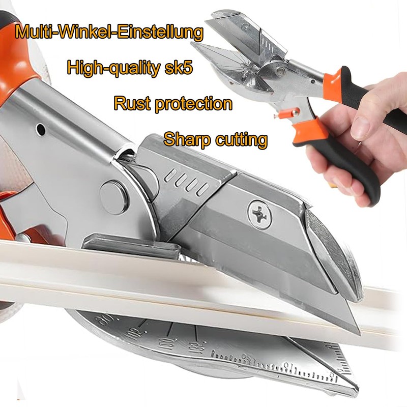 Mitre Scissors, Angle Scissors with 10 Replacement Blades Angle Scissors
