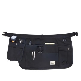 Garden Tool Belt 9 Pockets Short Waist Apron Waiter Canvas Half Tool Apron for Home Restaurant Coffee Shop BBQ Kitchen Accessorycolor: Blue, size: Onesize
