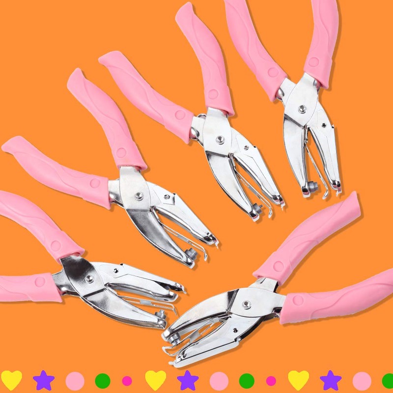 SPEEDWOX Hand Punch, Hollow Punch, Heart Punch, Plier Shape, 5