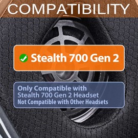 Stealth 700 Gen 2 Cooling Gel Earpads - Compatible with Stealth 700 Gen 2 Headset I Replacement Ear Cushion Cup with Microphone Foam and Installation Tool (Breathable Mesh)