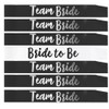 Team Bride 7pc Satin Sash Set - Sophisticated & Fun