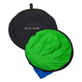 Fotodiox Pro Collapsible Background - 48x72in (4x6ft) Chromakey Green/Chromakey Blue 2-in-1 Background Panel