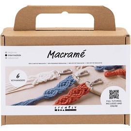 Creativ Mini Craft Kit Macrame Keyring 1 Pack Teal