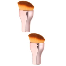 FOMIYES 2pcs Foundation Brush Women Small Foundation Liquid Brush Portable Makeup Tool for Travel