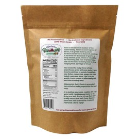 Shipetaukin Quick Fonio African Supergrain - Gluten Free - Vegan - Non GMO - Substitute for Couscous, Quinoa, Rice (28 Ounces)