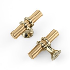 homdiy 10 Pack Brushed Gold Cabinet Knobs Gold Knobs for Dresser Drawers Kitchen Cabinet Hardware for Bathroom Cupboard