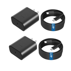 Type-C Fast Charging Block, 45w USB Charger, Wall Fast Charging Adapter for SumsungS23Ultra/S23/S23+/S22Ultra/S21/Note20/10,and More【2-Pack】