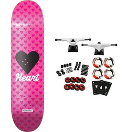 The Heart Supply Skateboard Complete Vertical Flow Neon 8.0" Pink