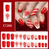 Christmas Press on Nails Medium Coffin Nails Press ons with