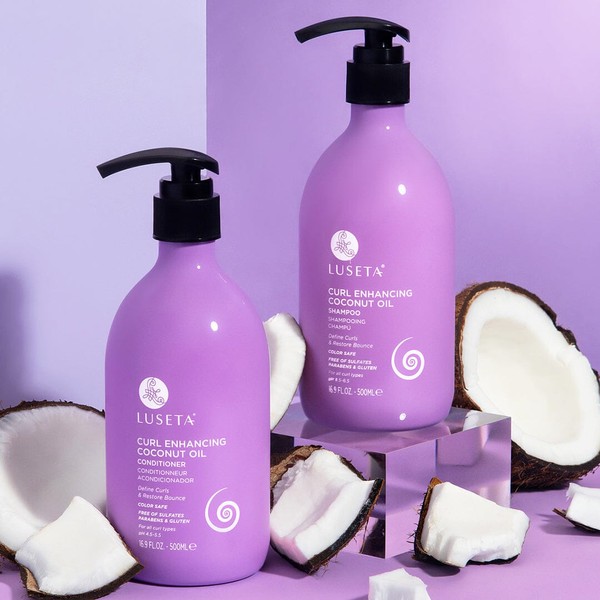 Luseta Beauty Curl Enhancing Coconut Bundle, 1 x 33.8oz Shampoo & Conditioner Set