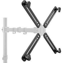 suptek Non VESA Monitor Mount, VESA Mount Adapter for 17-27 inch Screens Without Mounting Holes, Non VESA Adapter Mount Kit, VESA Compatible 75x75mm/100x100mm, Max Load 8kg