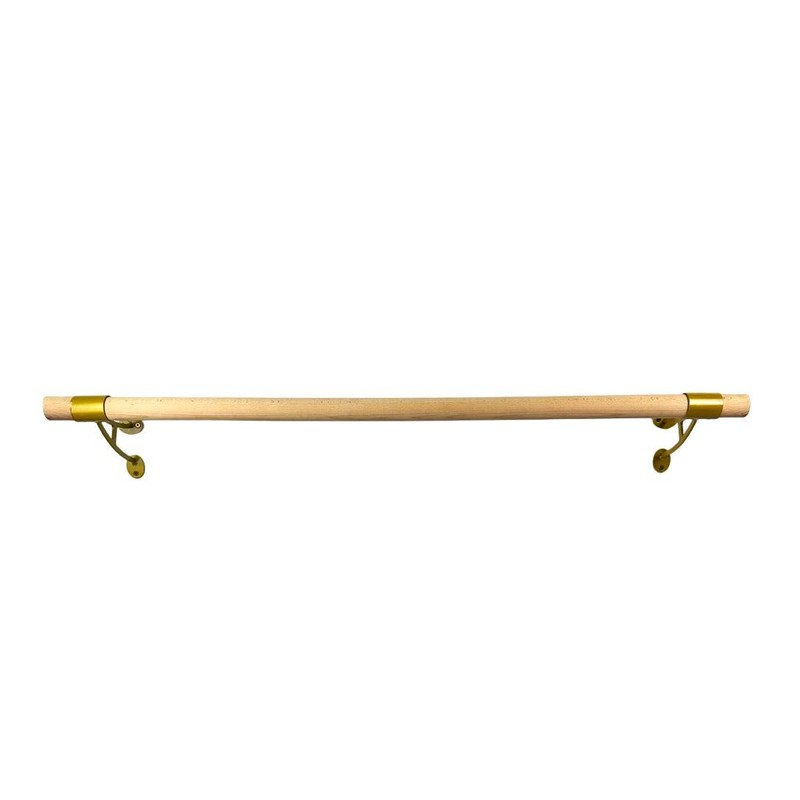 Athletic Bar Collared Ballet Brackets Single (Pair) Fixed Height Wall