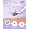 LZM Pre Glued Eyelashes Cluster Lashes Extension With Tweezers (ZN005)