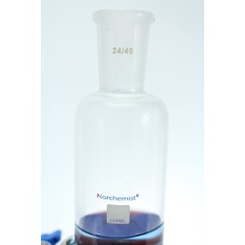 Separatory Funnel, PTFE Stopcock, Borosilicate Glass, 250 ml, 24/40