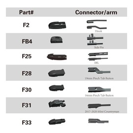 METO T6 Silicone Windshield Wiper Blades, 22 and 22 inches (set of 2)