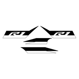 Awonderful Motorcycle Fairing Sticker Decal Compatible with Yamaha YZF1000 R1 2020-2023 (Black and White)