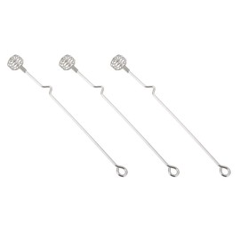 Lurrose Set of 3 Stainless Steel Long Handle Honey Stirrer