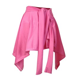 Falda de ballet de yoga para mujer, falda para cubrir la playa, falda atlética, pareo para yoga, ballet, tenis, trotar, 2238-rosa, One Size