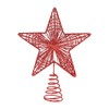 IMIKEYA Christmas Decor Star Tree Topper: Glittered Tree Topper Metal