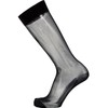Concept by NAIGAI Men's Anti-Bacterial Deodorization See-through High Socks, Black