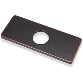 Murtenze 6 Inch Sink Faucet Hole Cover Deck Plate, Oil Rubbed Bronze Escutcheon Faucet Plate, Stainless Steel Faucet Hole Cover for Kitchen Bathroom Sink 1 Hole or 3 Hole 4 Inch Centerset, 1 Pack