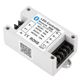 LIVE4COOL RGB/RGBW LED Bluetooth Controller RGB LED Strip Light Controller Phone APP Control for 5050 3528 RGB LED Strip Lights (Suitable for iOS & Android System)