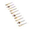 10pcs HSS Titanium Coated Woodworking Edge Cutters Trimmer Router Machine