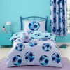 Catherine Lansfield Kids Tie Dye Football Reversible Single Duvet Cover
