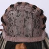 SMILCO/30Inch Highlight Black With Platinum Long Curly With Bangs Synthetic